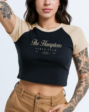 Camiseta Manga Ranglan (The Hamptons), Camiseta vintage, ropa para mujer