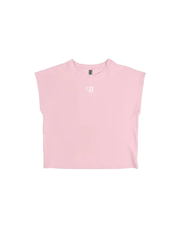 Camiseta sin mangas estampada
