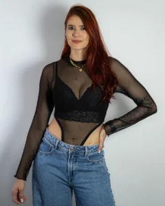 Body Costillero en Mayatex Negro